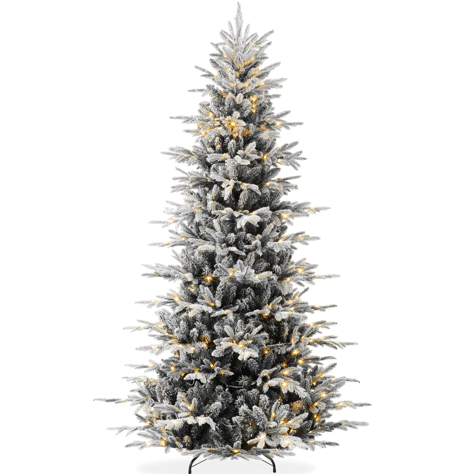 Best Choice 6′ pre-lit flocked tree